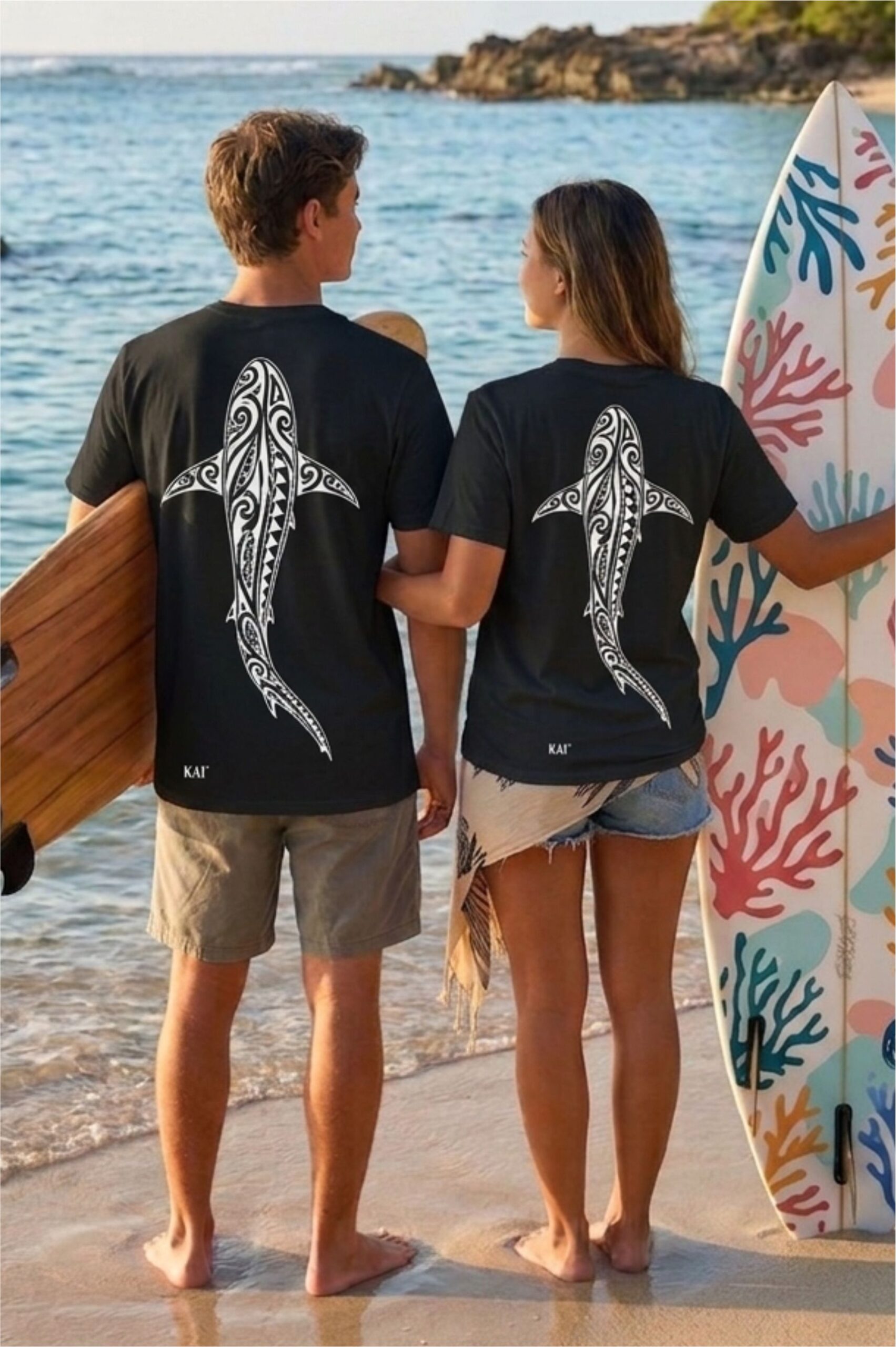 pareja tiburon negro